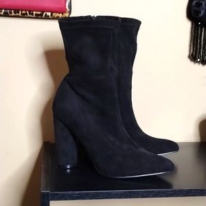 24. black zip ankle chunky boots